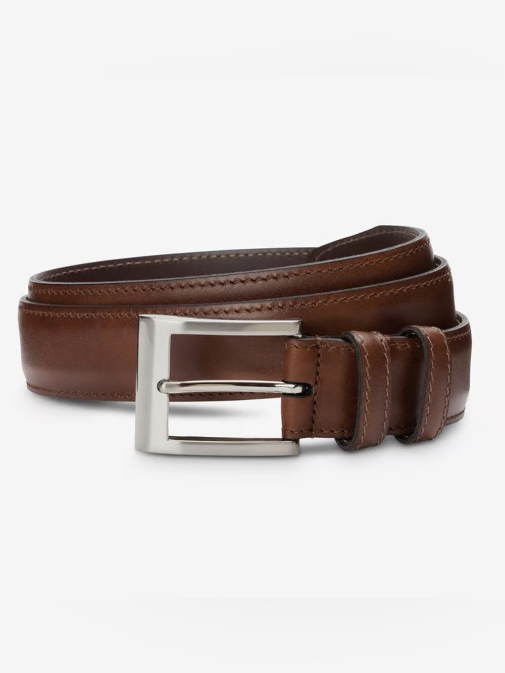 Allen Edmonds Wide Basic Dress Belt - Chili Leather